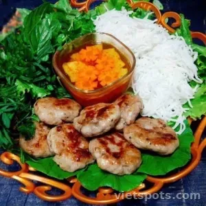 Bún chả viên