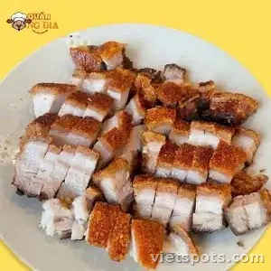 Ba chỉ nướng lu Da giòn rôm rốp