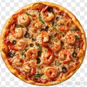 Pizza hải sản tôm (M)