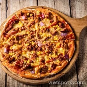 Pizza nấm dăm bông bò (M)