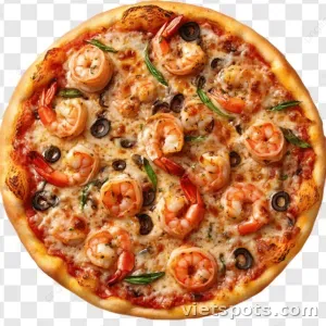 Pizza hải sản tôm (XL 32cm)