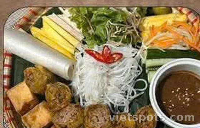 Вермишель с тофу и веганской «креветочной» пастой
