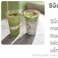 Sữa tươi kem matcha