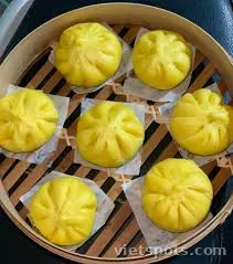 Bánh bao bí đỏ mini -2 cái