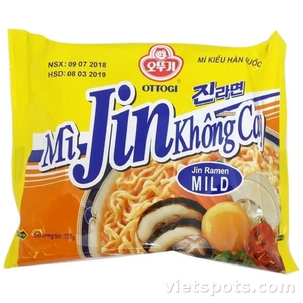 Mì Jin Ramen không cay Ottogi gói 120g