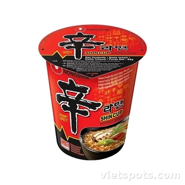 Mì cay Hàn Quốc Nongshim Shin Ramyun ly 68g