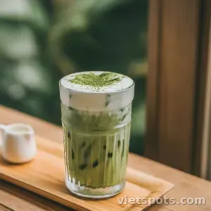 Matcha sữa dừa