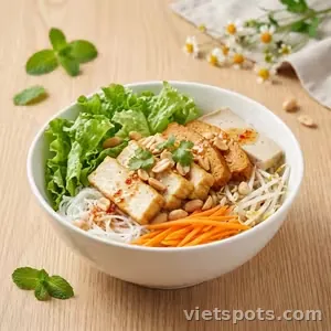 Bún mắm nêm chay