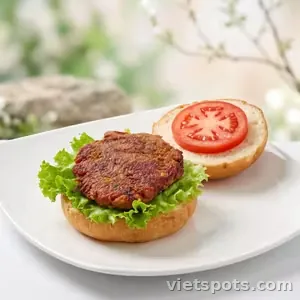 Burger bò chay