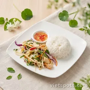 Cơm gỏi gà chay