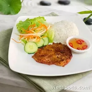 Cơm sườn nướng chay