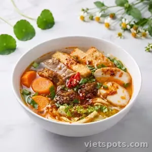 Bún cay chay Tứ Xuyên