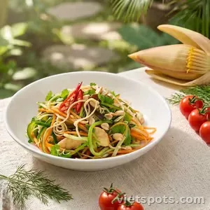 Gỏi hoa chuối chay