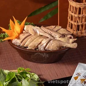 1 vịt luộc nguyên con + 1 cháo huyết + 1 lon coca/ nước cam
