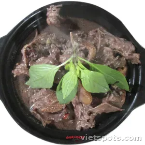 Vịt nấu giả cầy + bún