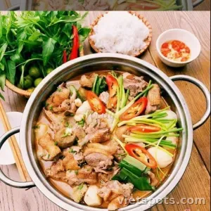 Lẩu vịt om sấu (nồi vừa)