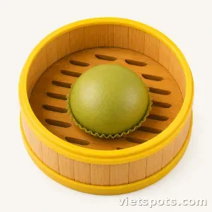Bánh bao matcha