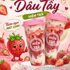 Sữa Chua Dâu Tây ( Strawberry yogurt )