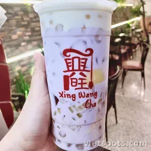 Trà sữa khoai môn full thạch