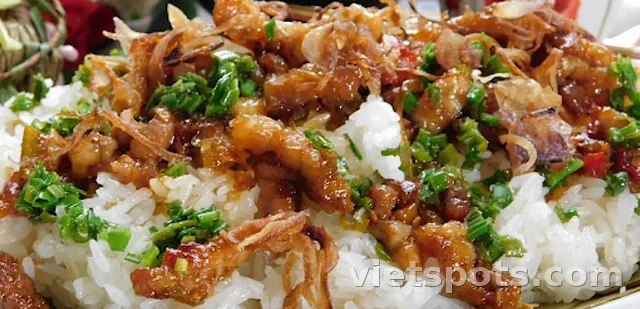 Xôi thịt nướng