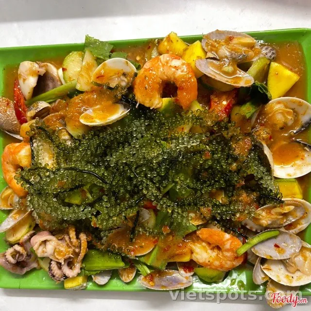 Seafood Platter with Mắm Tắc Sauce