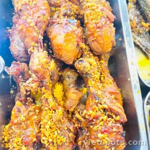 Garlic Fish Sauce Fried Chicken Thigh Rice