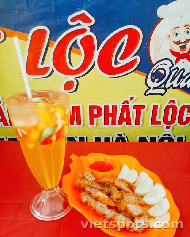 คอมโบ: แหนมทอดฮานอย + ชาส้มจี๊ด Con Cá