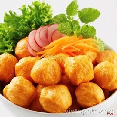 ลูกชิ้นกุ้งทอด