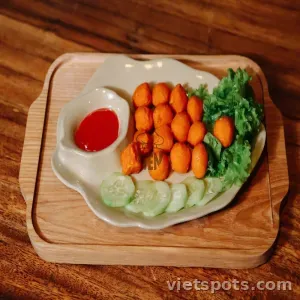 กุ้งทอดลูกชิ้น